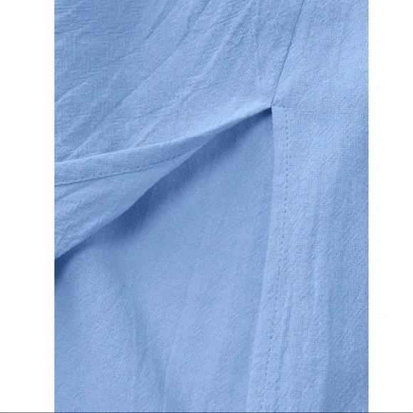 CIDER Light Blue Corset Midi Dress Med - Picture 6 of 12